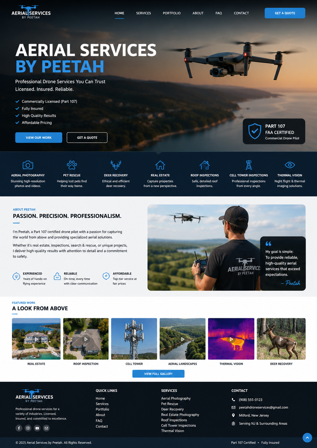Drone pilot in the field
